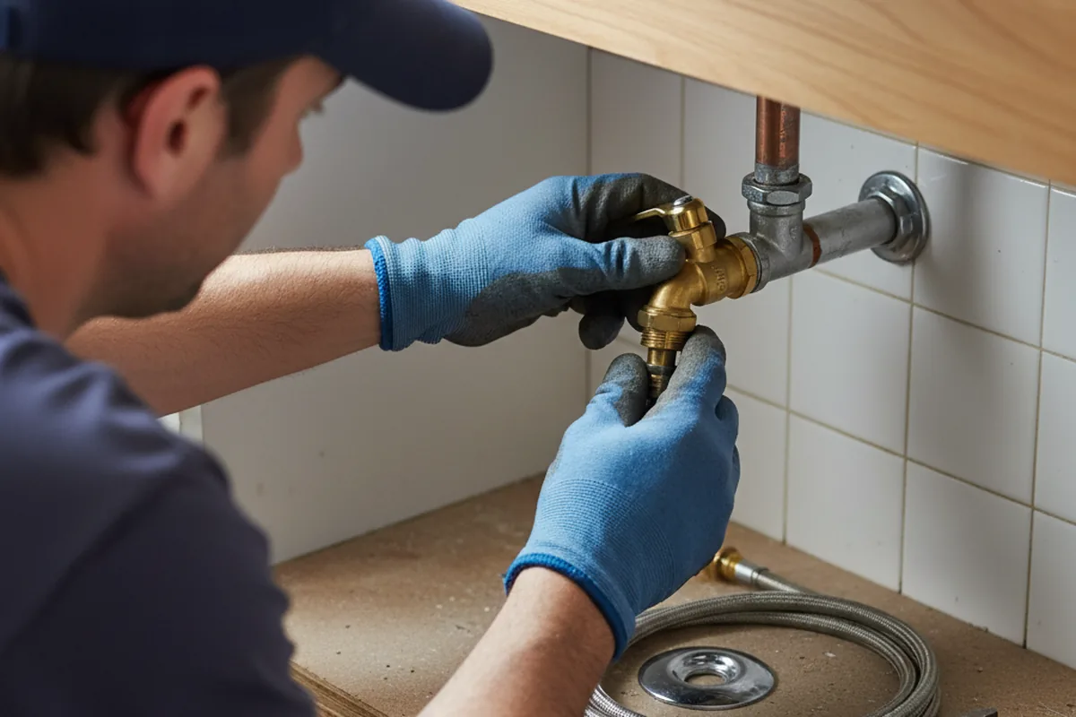 Shutoff valve and fitting work during Repiping in Fisher